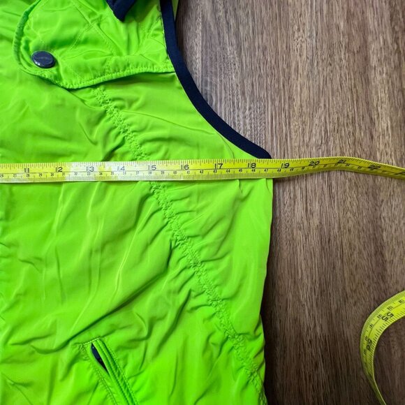 Lauren Ralph Lauren Active Gilet Neon Green Womens Hooded Vest Full Zip Med - Picture 5 of 10